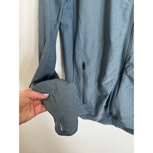 No Bull Thin Running Jacket- Mens size Small Blue Grey - Picture 3 of 6